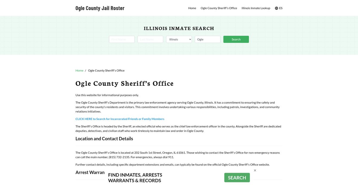 Preview of oglecountyjail.org