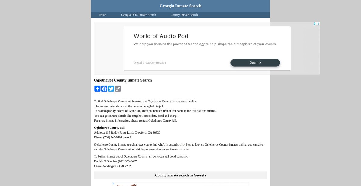 Preview of inmatesearchgeorgia.org