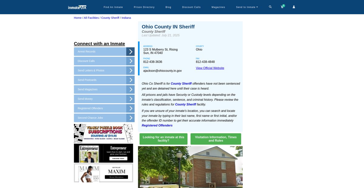Preview of inmateaid.com
