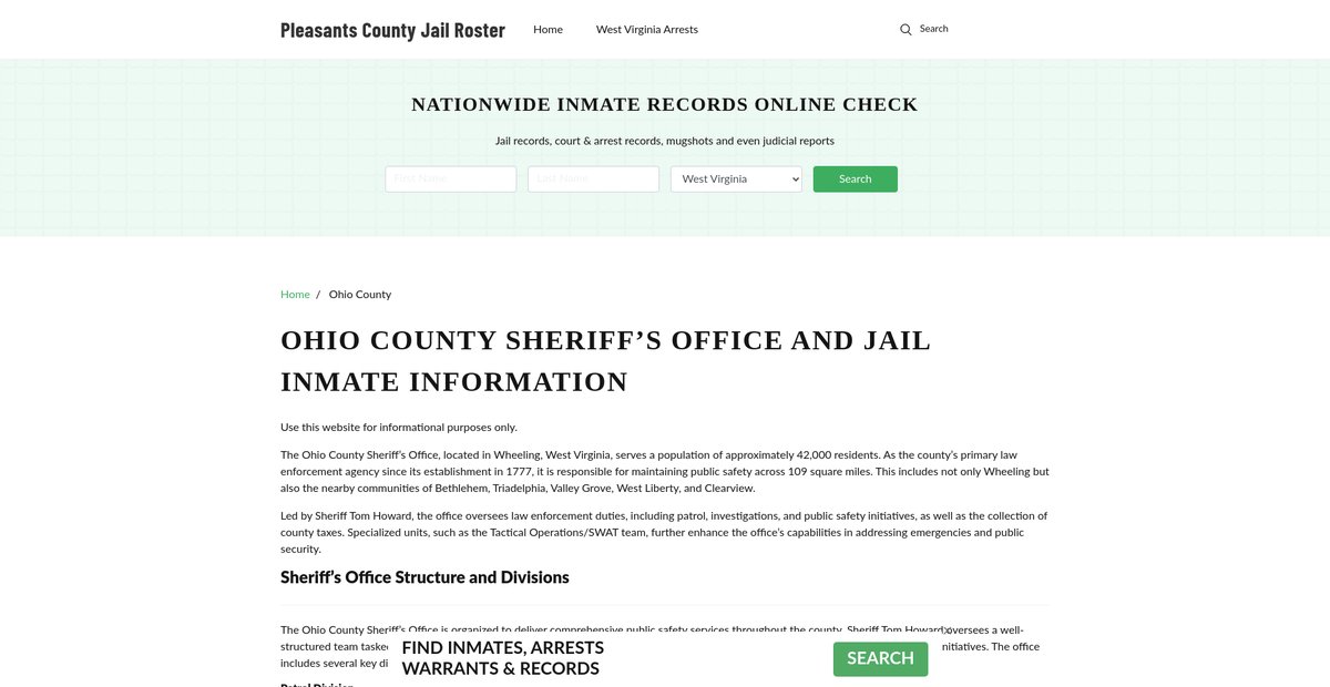 Preview of pleasantscountywv.org