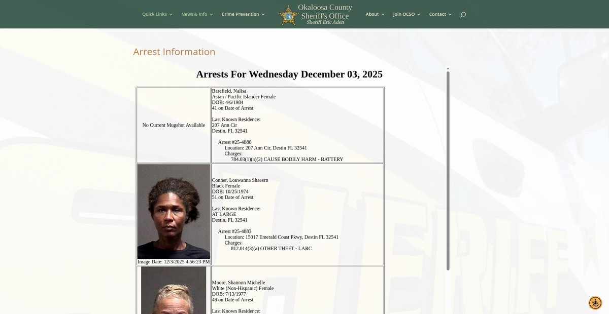 Preview of sheriff-okaloosa.org