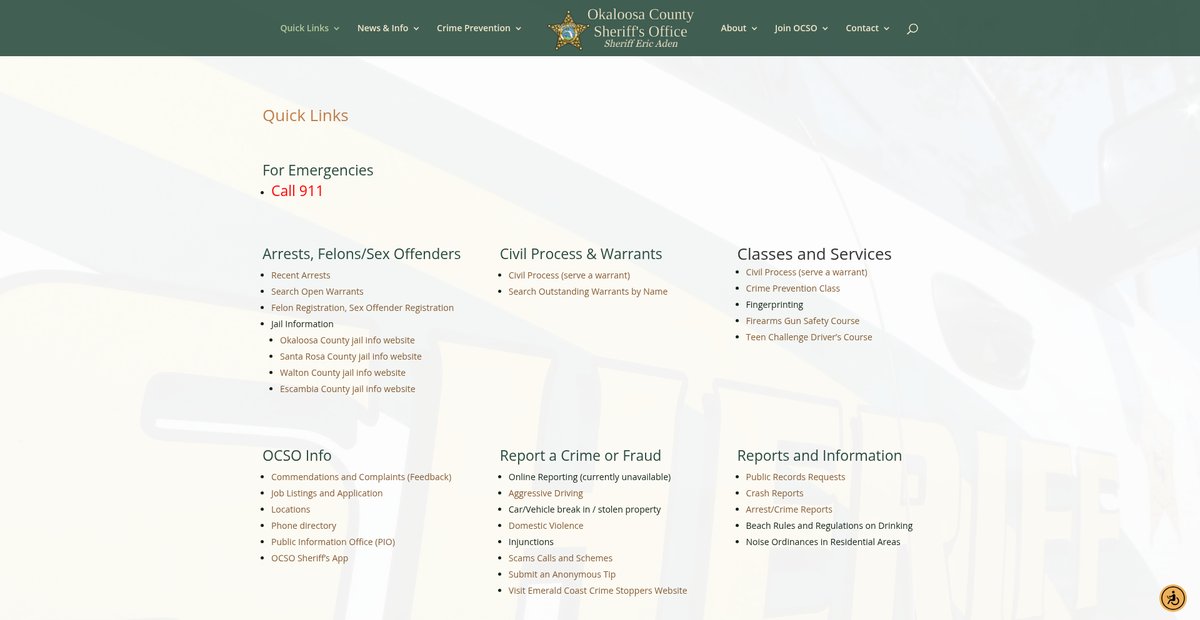 Preview of sheriff-okaloosa.org