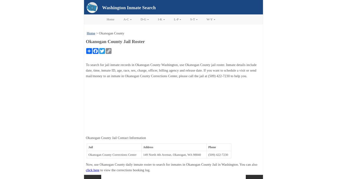 Preview of inmatesearchwa.org