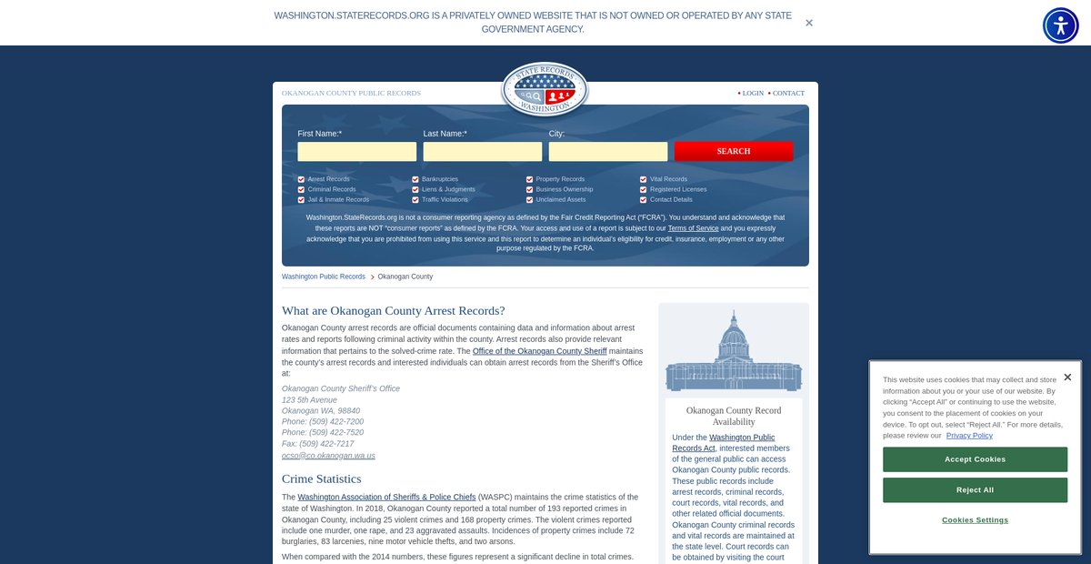 Preview of washington.staterecords.org