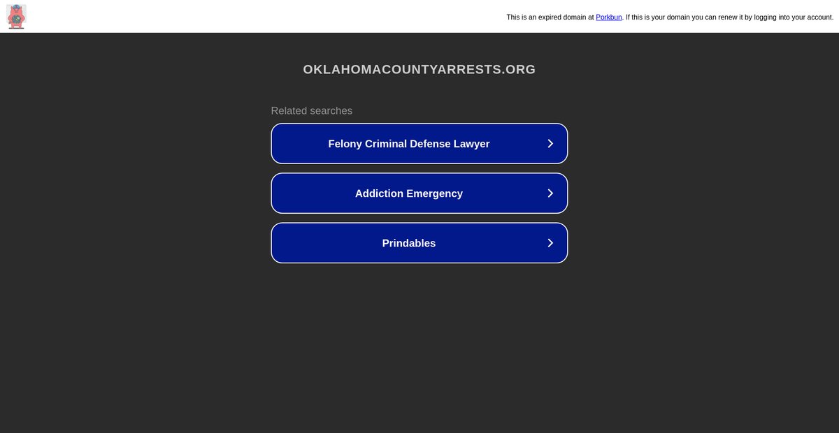 Preview of oklahomacountyarrests.org