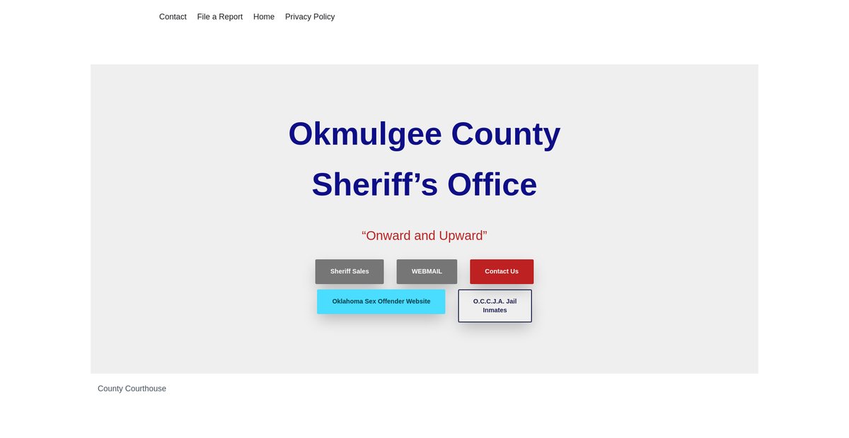 Preview of okmulgeesheriff.com