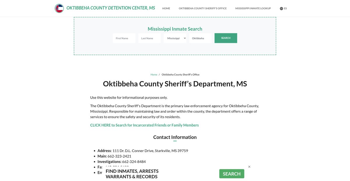 Preview of oktibbehacountydetentionms.org