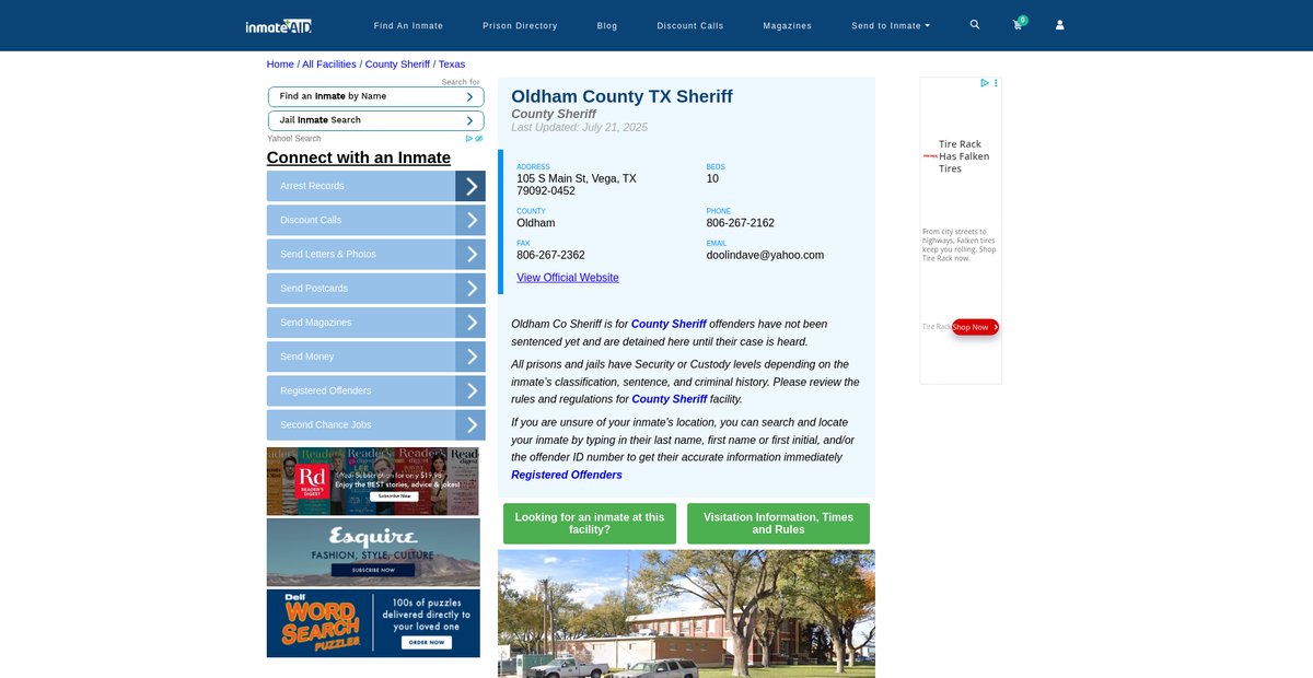 Preview of inmateaid.com