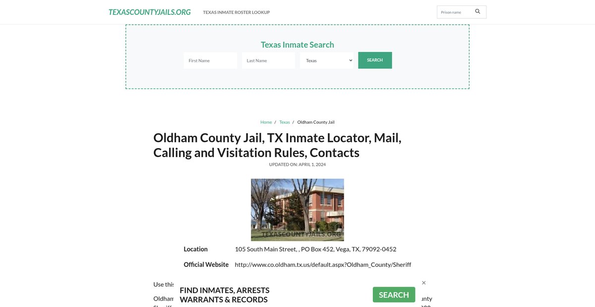 Preview of texascountyjails.org