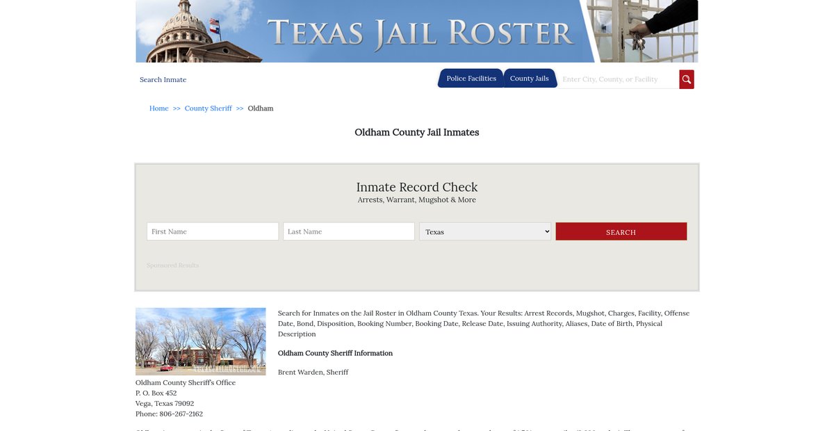 Preview of texasjailroster.com