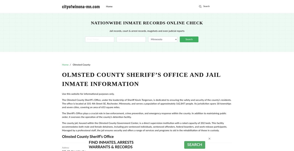 Preview of cityofwinona-mn.com
