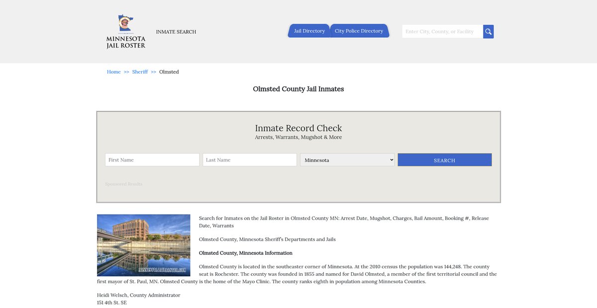 Preview of minnesotajailroster.com