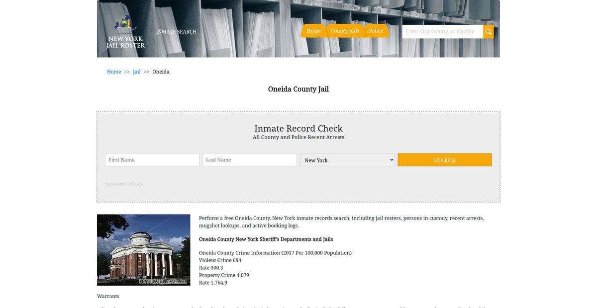 Preview of newyorkjailroster.com