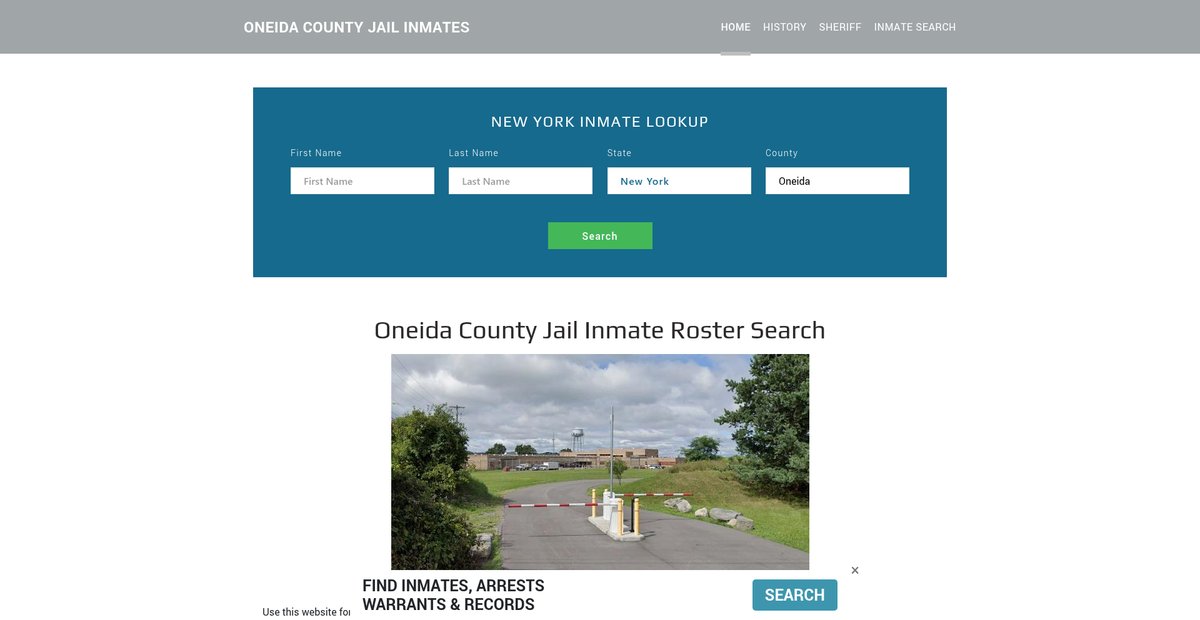 Preview of oneidajailroster.org