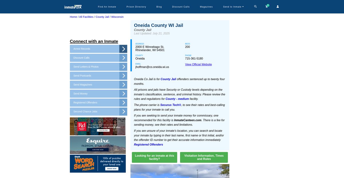 Preview of inmateaid.com