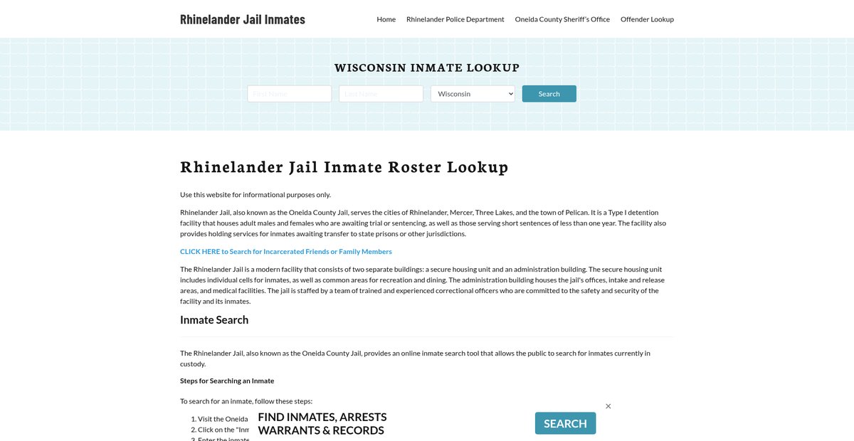 Preview of rhinelanderjail.org