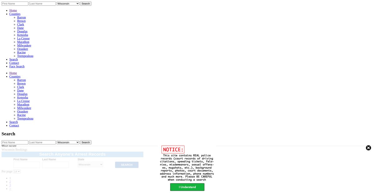 Preview of wisconsin.arrests.org