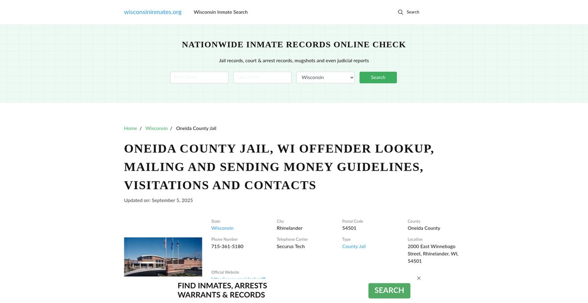 Preview of wisconsininmates.org