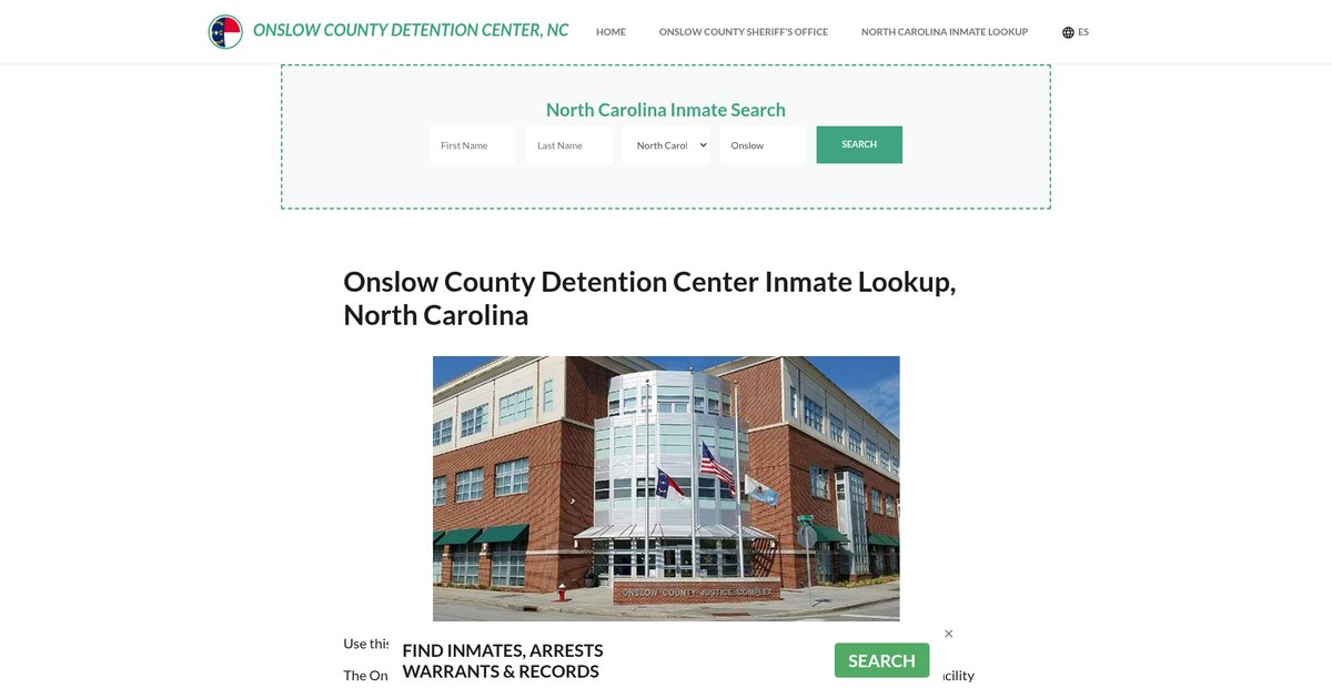Preview of onslowcountydetentionnc.org