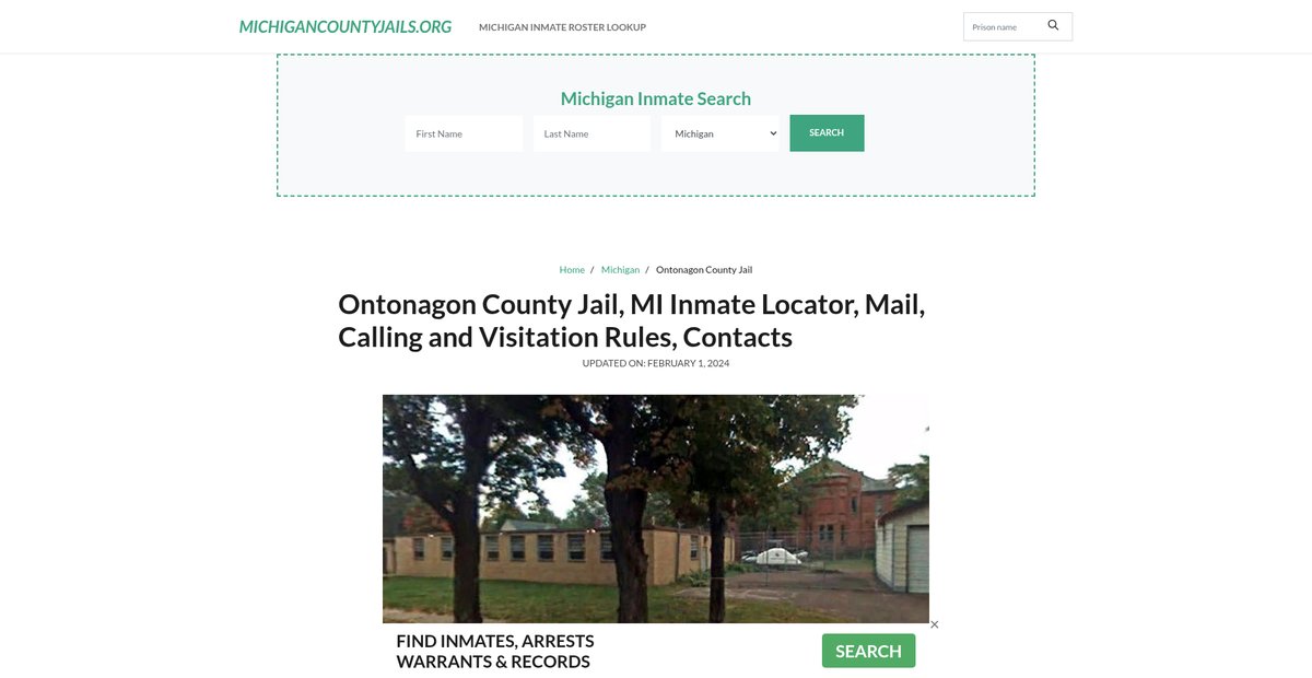 Preview of michigancountyjails.org