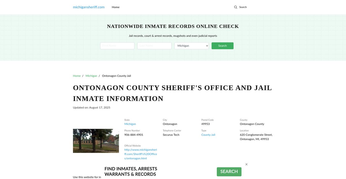 Preview of michigansheriff.com