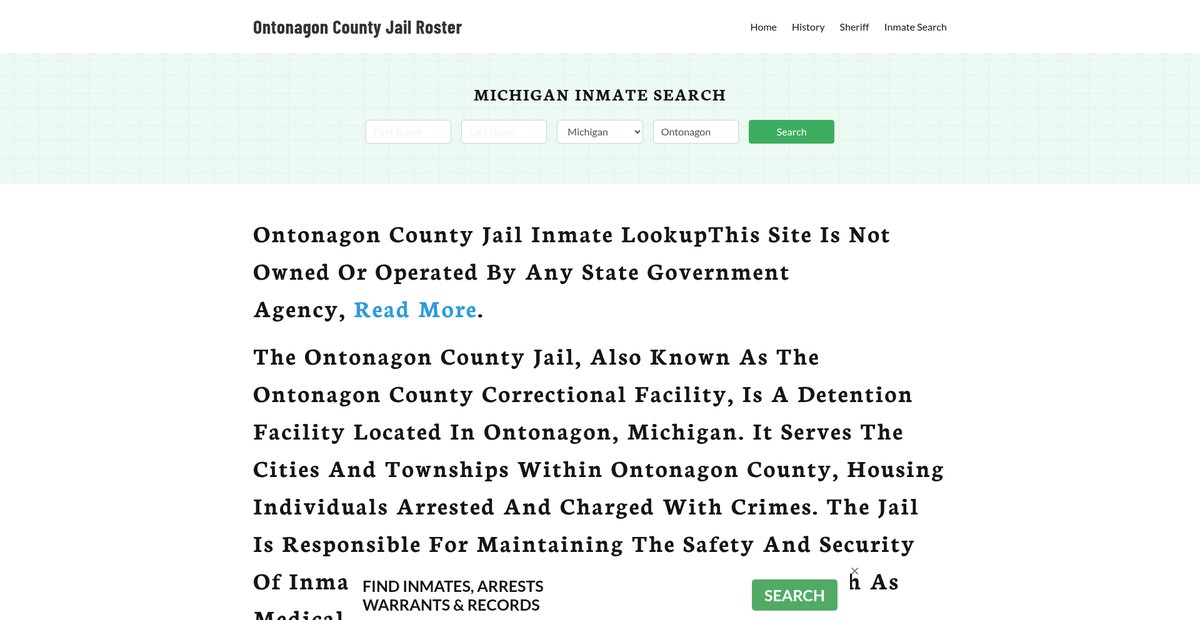 Preview of ontonagoncountyjail.org