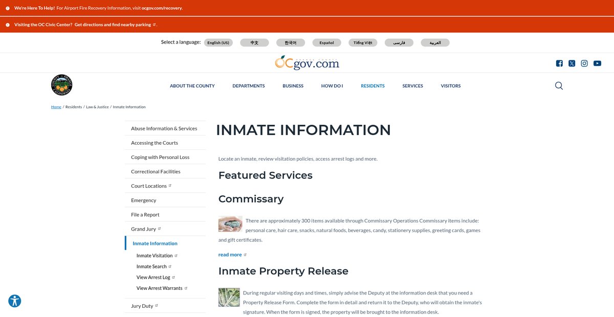 Preview of ocgov.com