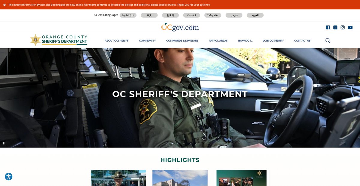 Preview of ocsheriff.gov