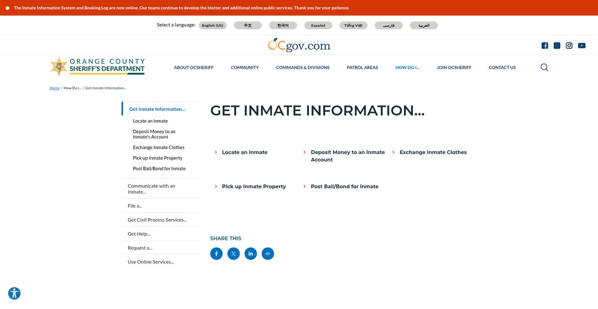 Preview of ocsheriff.gov