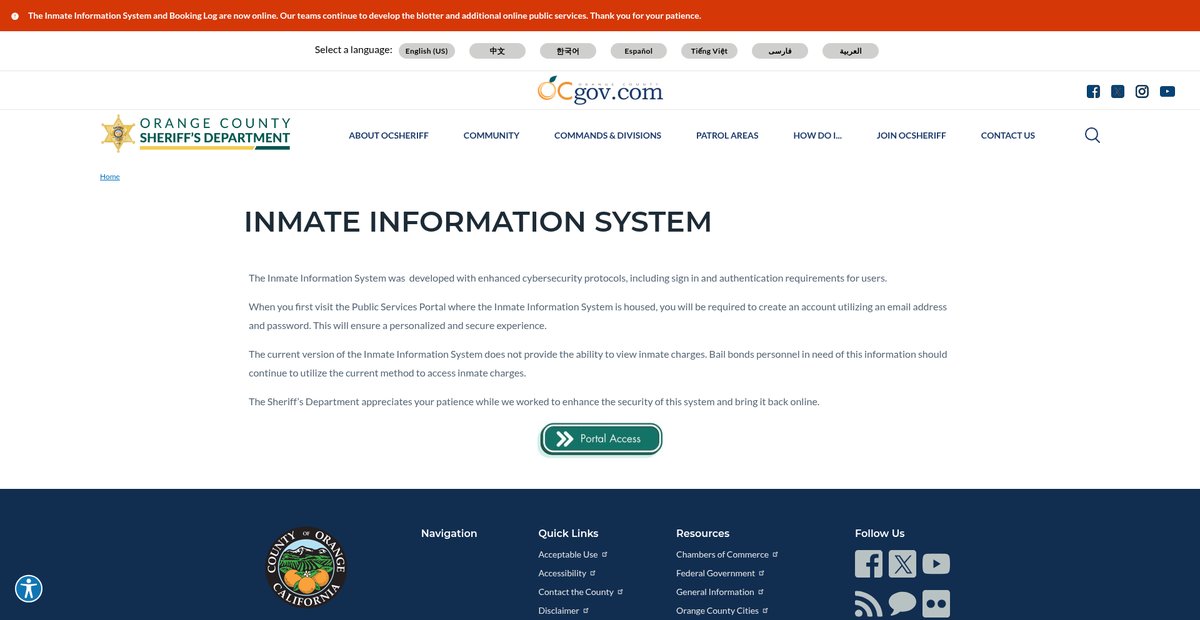 Preview of ocsheriff.gov