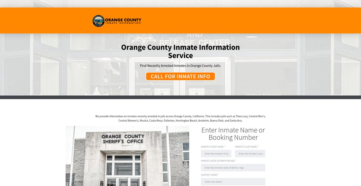 Preview of orangecountyjails.org