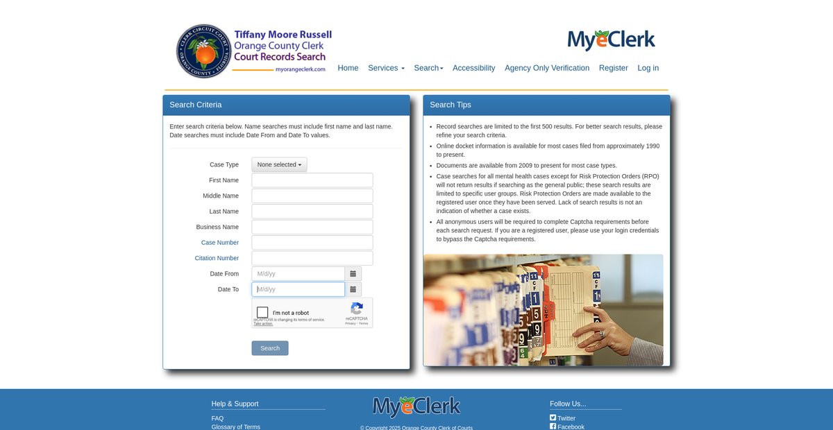 Preview of myeclerk.myorangeclerk.com