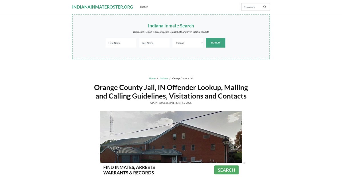 Preview of indianainmateroster.org