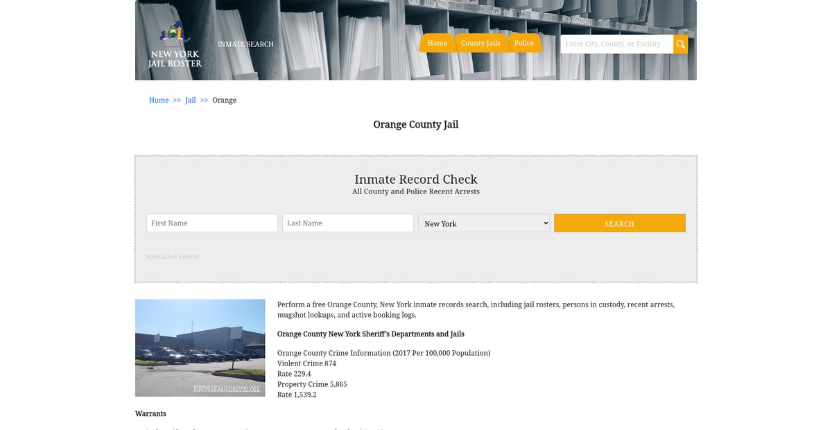 Preview of newyorkjailroster.com