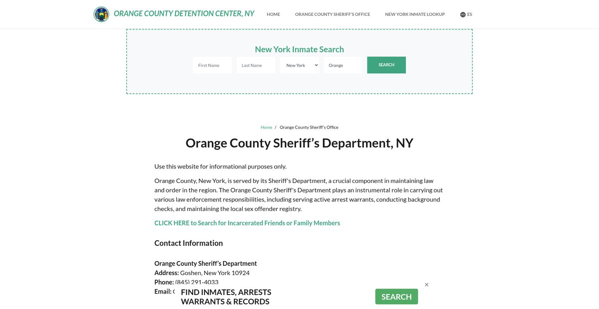 Preview of orangecountydetentionny.org