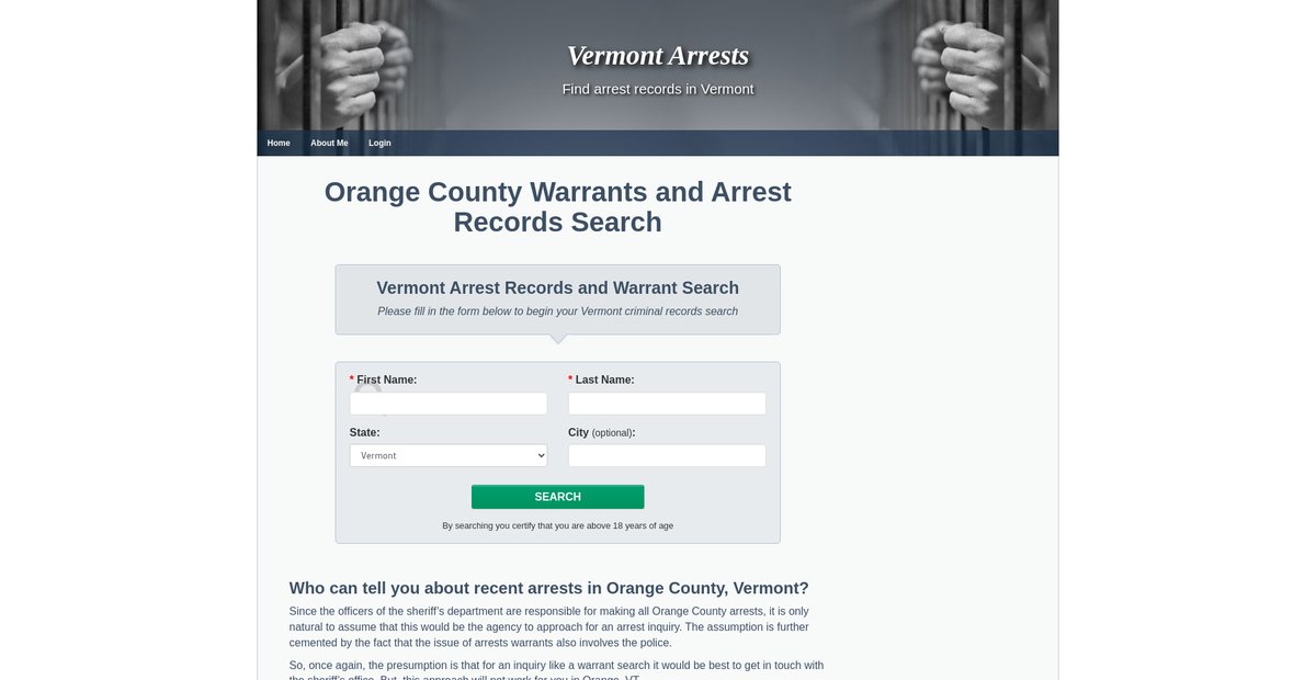 Preview of vtarrests.org