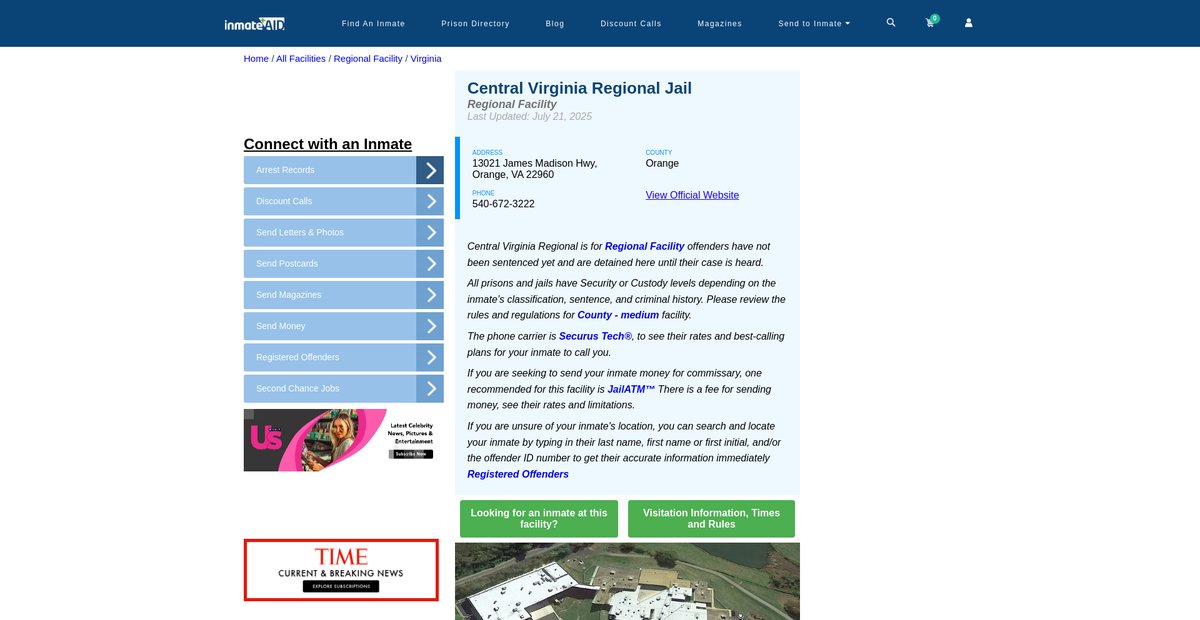Preview of inmateaid.com