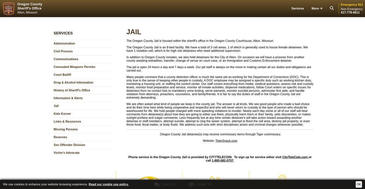 Preview of oregoncountysheriff.org