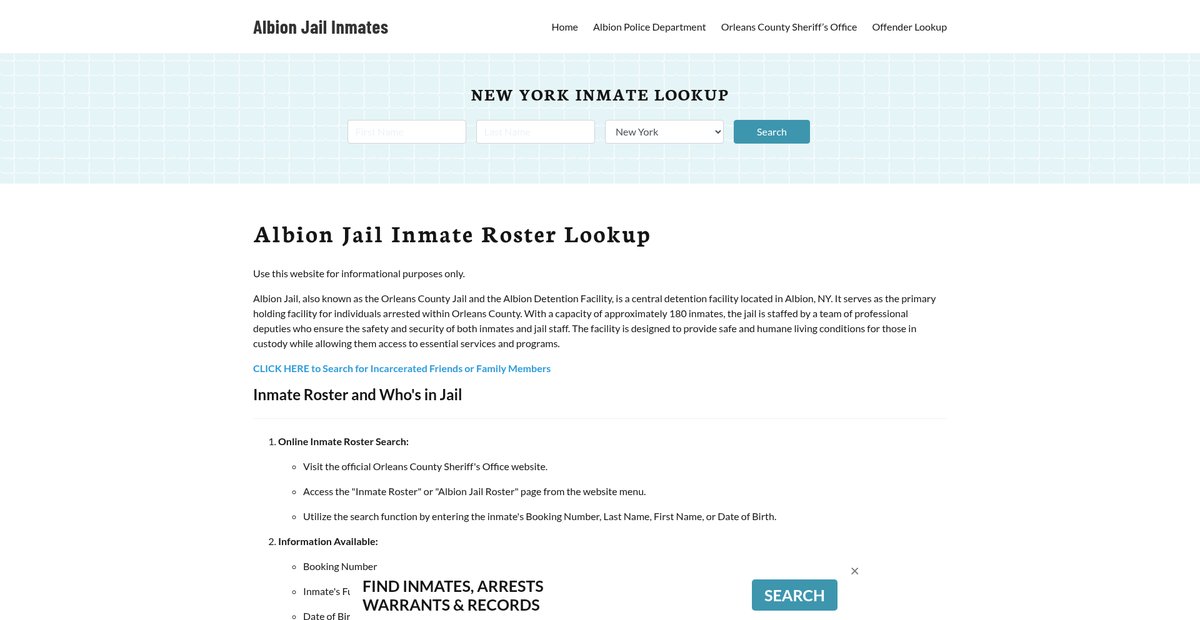 Preview of albionjail.org