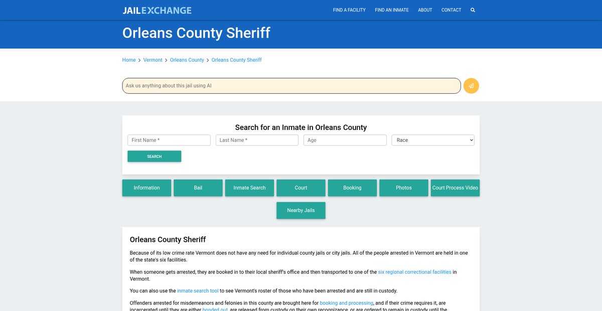 Preview of jailexchange.com