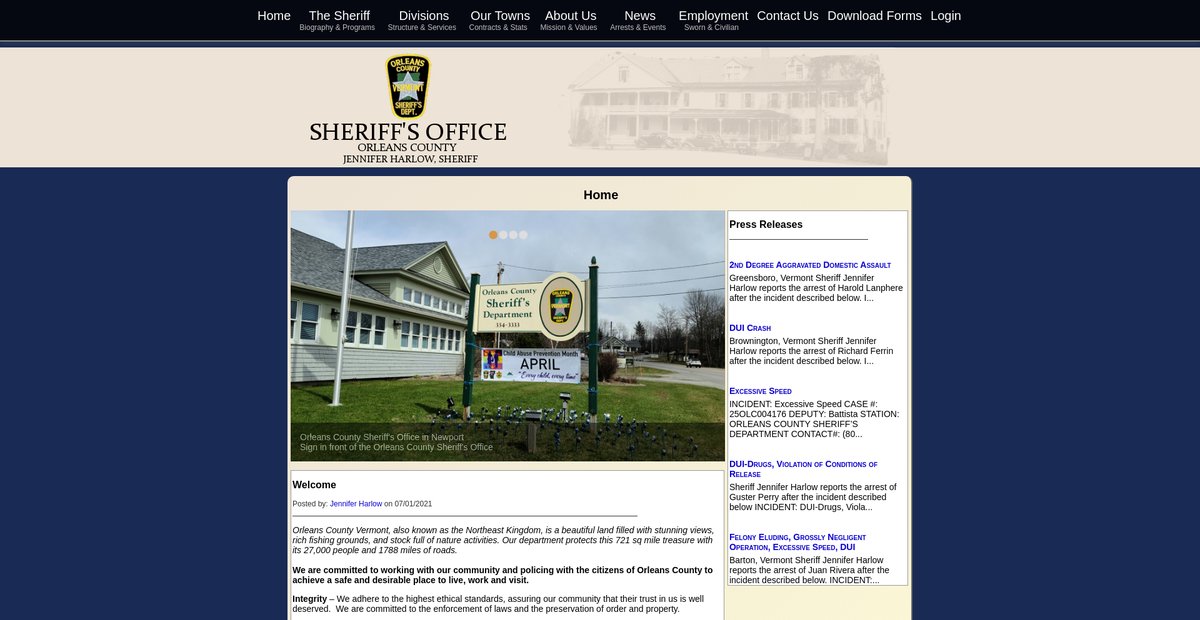 Preview of orleanscountysheriff.org