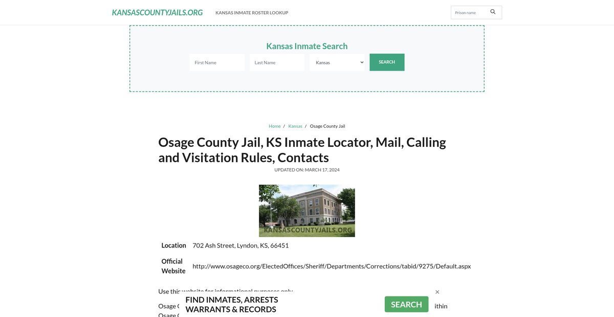 Preview of kansascountyjails.org