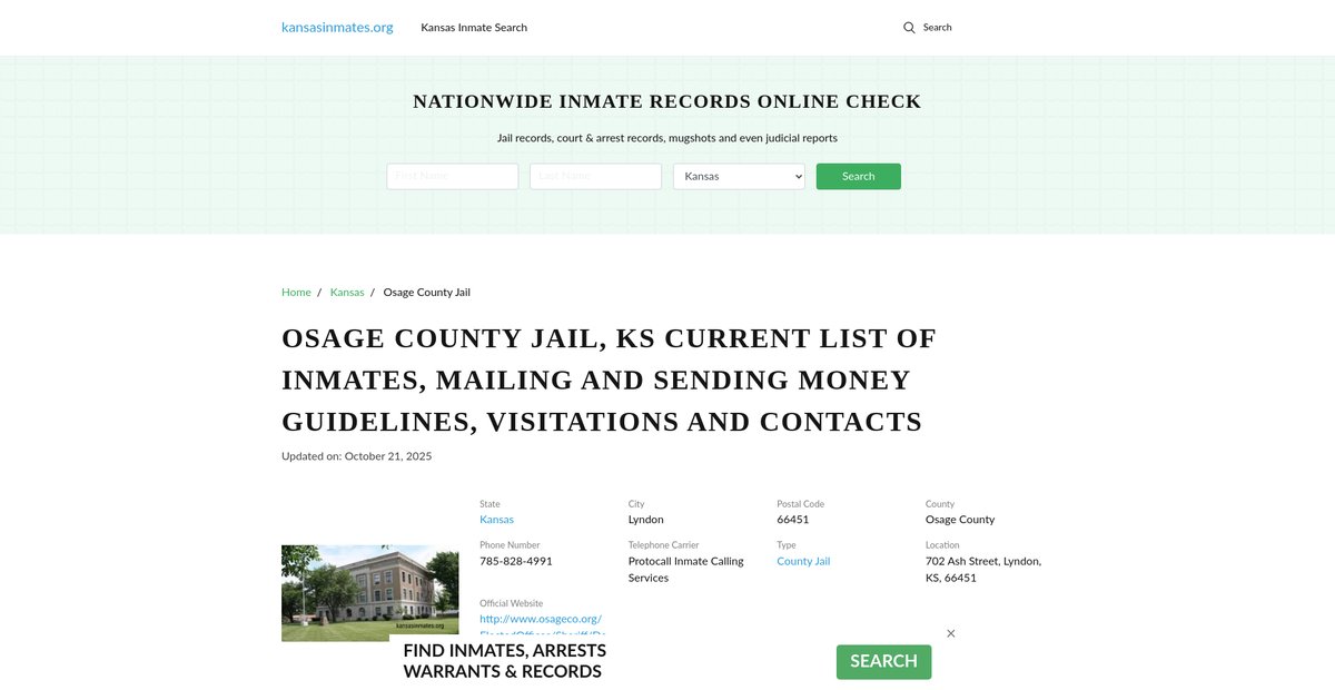 Preview of kansasinmates.org