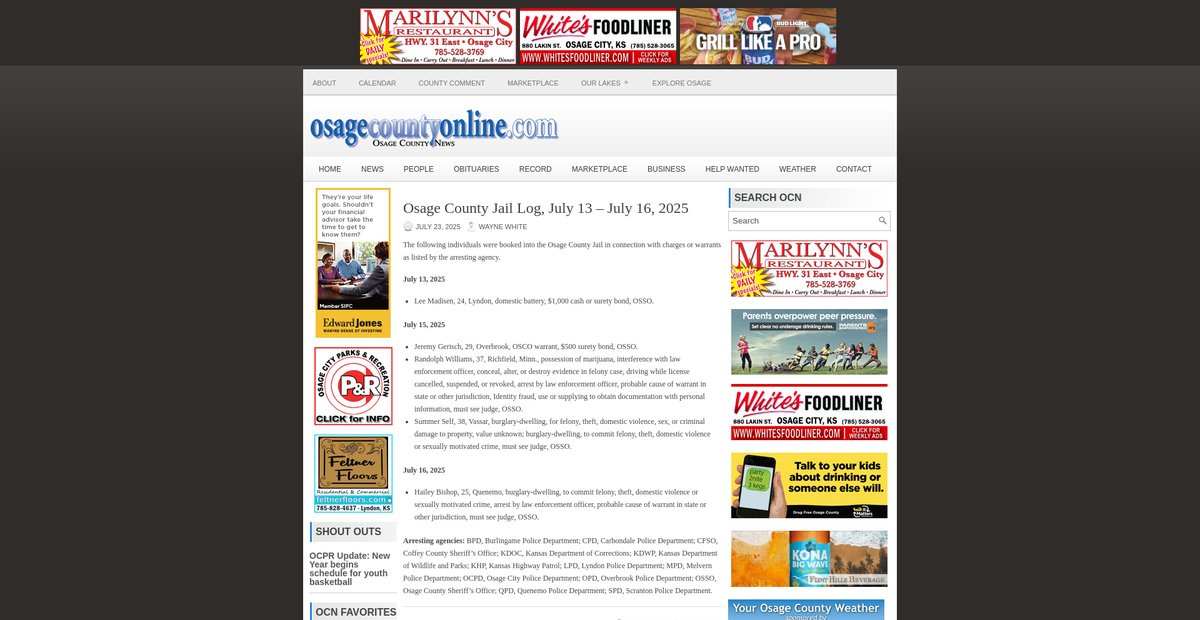 Preview of osagecountyonline.com
