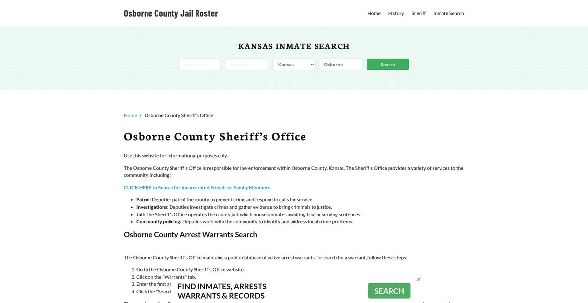 Preview of osbornecountyjail.org