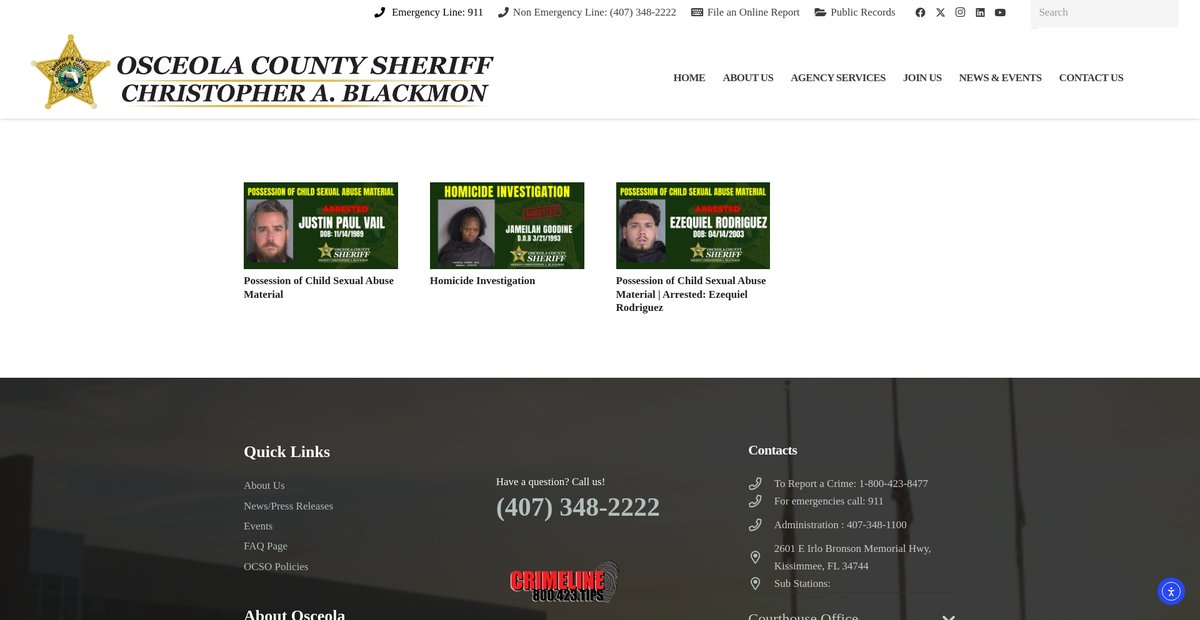 Preview of osceolasheriff.org