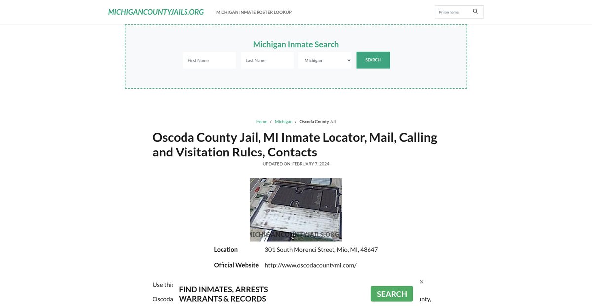 Preview of michigancountyjails.org