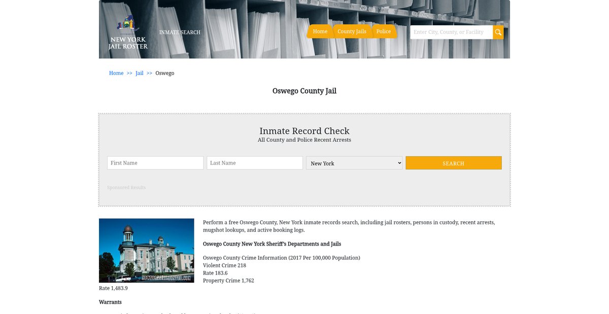 Preview of newyorkjailroster.com