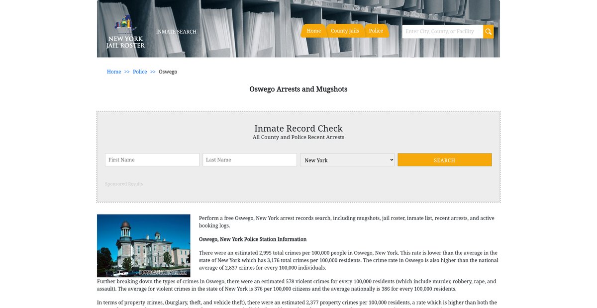 Preview of newyorkjailroster.com