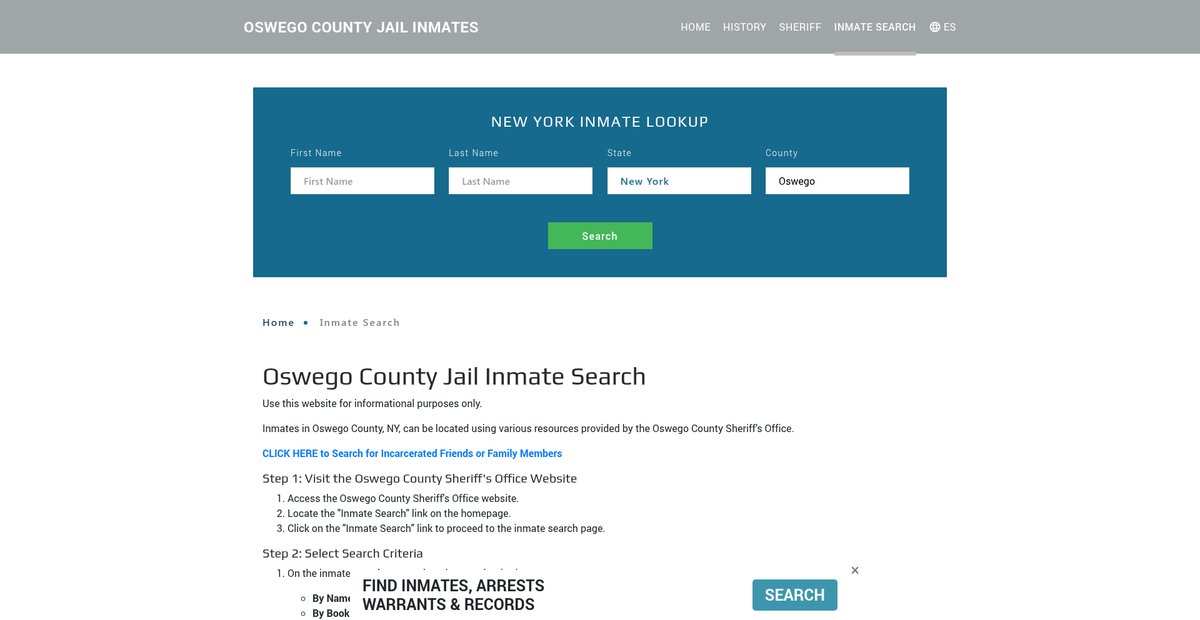 Preview of oswegojailroster.org